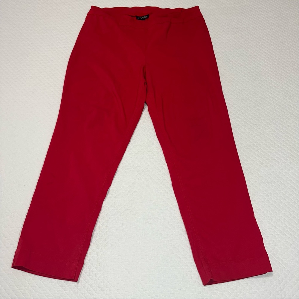 Multiples Slim-Sation Bold Pull On Red Pant Sz 18